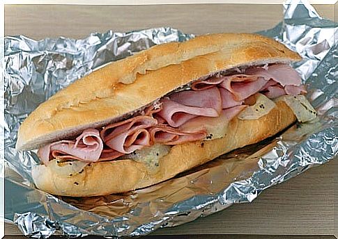 The aluminum foil is used to preserve the bread.