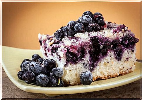 blueberry sponge cake