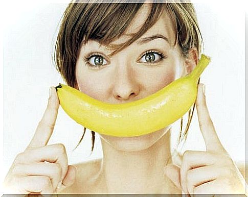 Banana skin for teeth whitening.