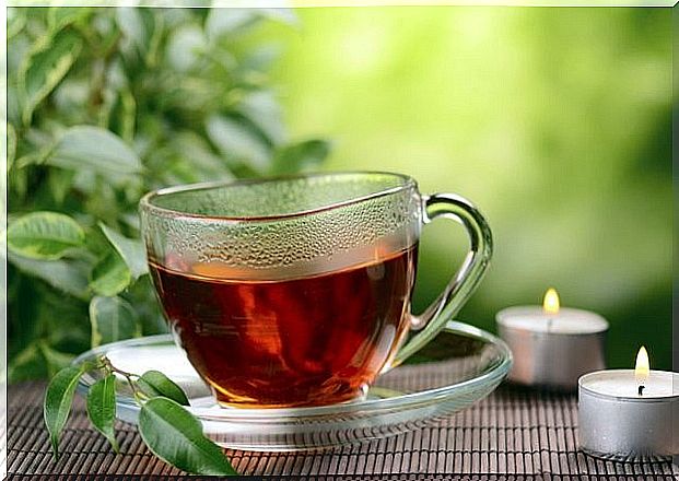 Cup of red tea to combat drowsiness