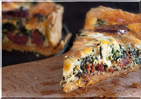 Potato quiche.