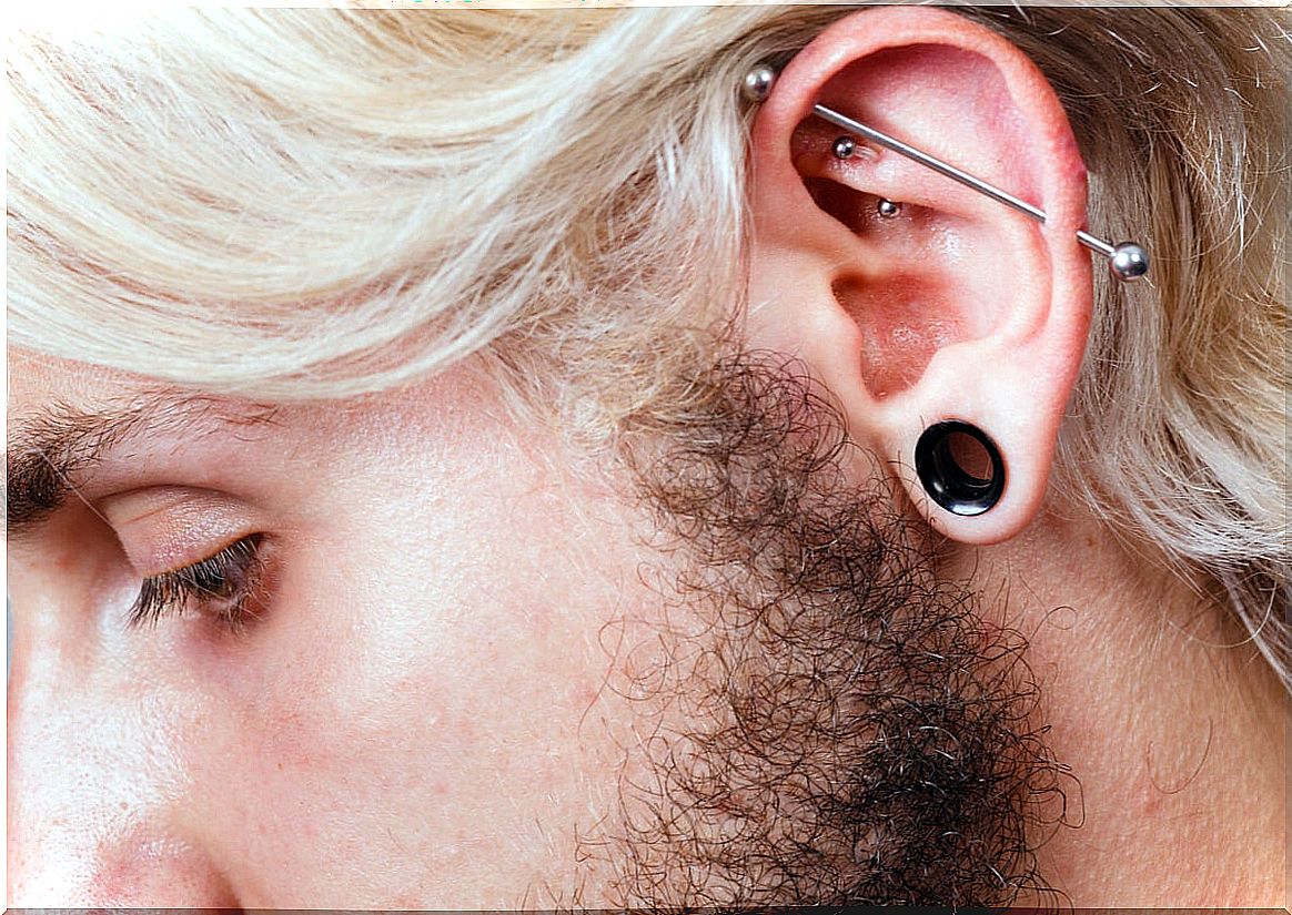 What is industrial piercing and how should it be cared for?